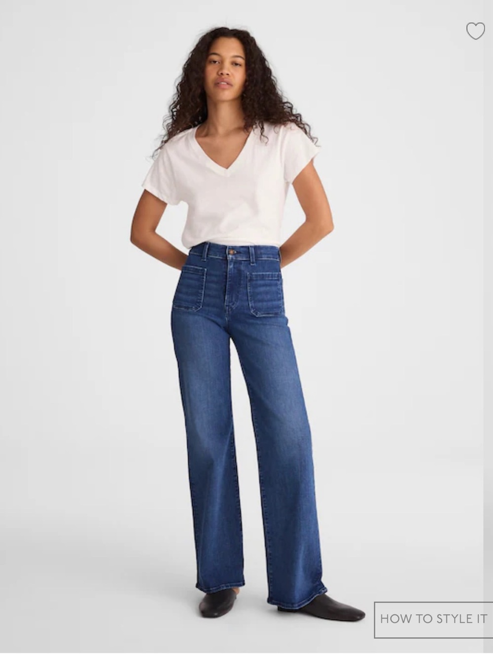Madewell The Emmy Wide-Leg Jean in Super Stretch Denim